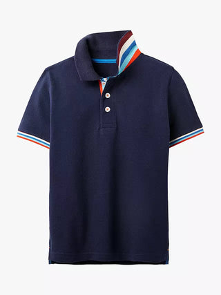 Mini Boden Boy's Pique Polo Shirt in College Navy (Slightly Defect)