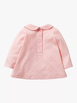 Baby Boden Spot Rabbit & Robin Top in Soft Pink (SLIGHTLY DEFECT)