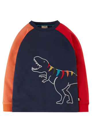 Frugi Boy's Jake Applique Top in Indigo