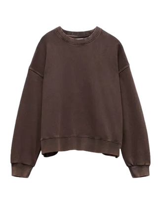 Women's Grainne Open Back Sweatshirt in Brown (IMPERFECT)