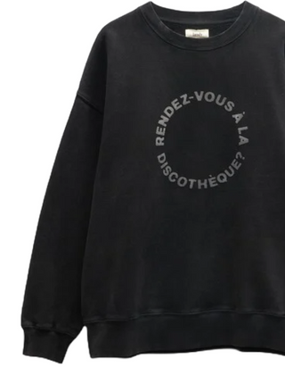 Women's Rendez-Vous A La Discotheque Sweatshirt in Black Onyx