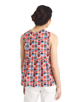 Women's Winnowing Sleeveless Vest Top Regular in Multi Moon Cycle (IMPERFECT)