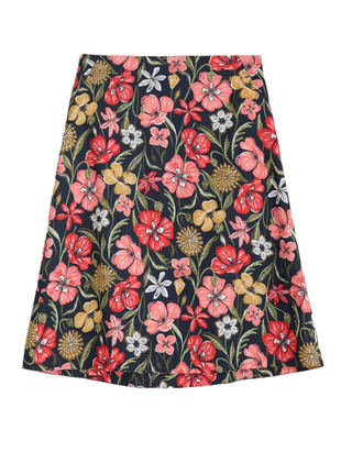 Seasalt Paint Pot Skirt in Folky Poppy Inkwell