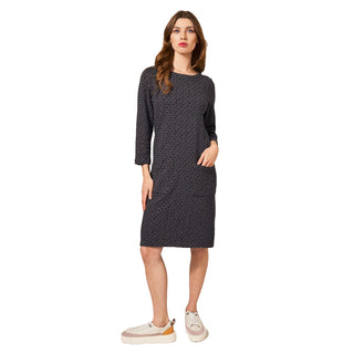 Women’s Jacquard Jersey Dress in Grey Multi