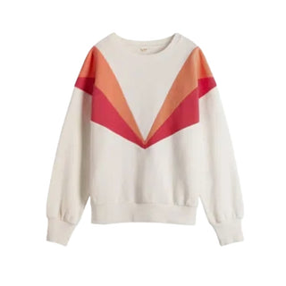 Women's Bampton Colourblock Sweatshirt in Ivory (IMPERFECT)