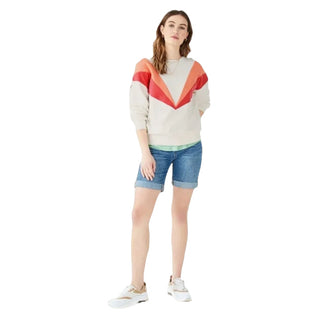 Women's Bampton Colourblock Sweatshirt in Ivory (IMPERFECT)