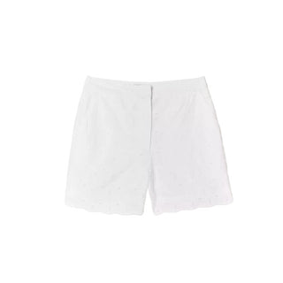 Women's Agnes Broderie Shorts in White