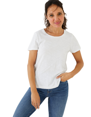 Women's Keira T-Shirt in White (IMPERFECT)