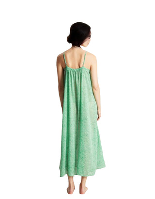 Women's Sleeveless Amanda Beach Dress in Green