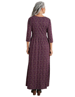 Women's Maggie Maxi Dress in Berry Tree Grape