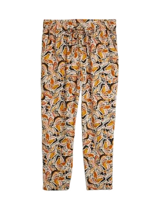 Women's Vibrant Floral Print Cropped Trousers