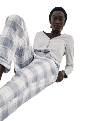 Women's Eva Moon Pyjama in Pale Blue