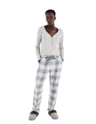 Women's Eva Moon Pyjama in Pale Blue