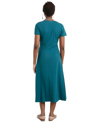 Women's Chapelle Jersey Dress in Teal Atlantic