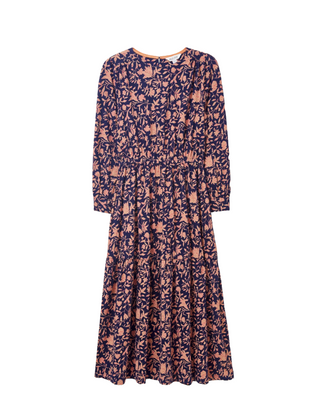 Women's Olive Jersey Midi Dress in navy Multi