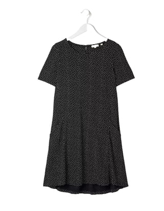 Women's Simone Spot Dress in Black (IMPERFECT)