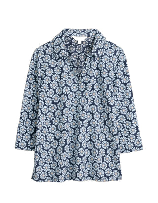 Women's Wavecrest Jersey Shirt in Blue Daisy Maritime Hook