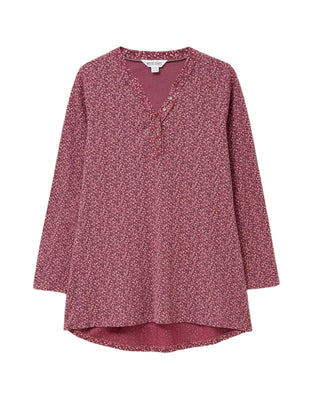 Women's Long Sleeve Tammy Tunic in Pink Print