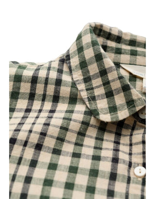 Women's Natural Ebb Tide Check Shirt in Clover Aran