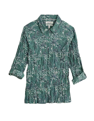 Women's Larissa Organic Cotton Shirt in Green