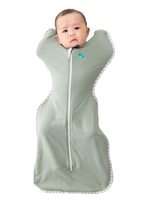 Love To Dream Swaddle Up Lite, 0.2 Tog (3.5-6kg) Olive Green