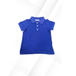 Baby Boden Kid's Short Sleeve Pique Polo Shirt In Navy