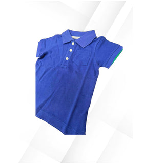 Baby Boden Kid's Short Sleeve Pique Polo Shirt In Navy