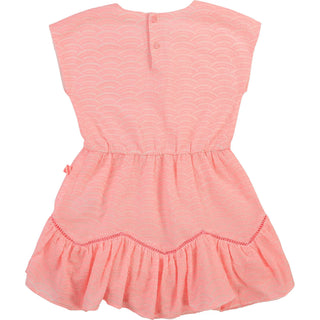 Billieblush Girl's Eyelet Broidery Detail Dress in Anglaise Pink