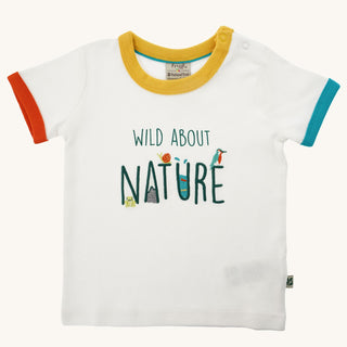 Frugi The National Trust Xavier T-Shirt in Wild About Nature