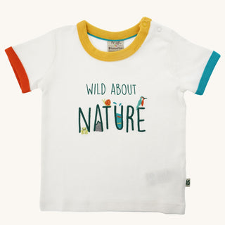 Frugi The National Trust Xavier T-Shirt in Wild About Nature (Slightly Defect)