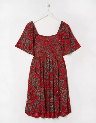 Women's Alice Sunkissed Paisley Jersey Dress in Red