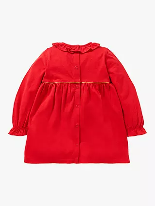 Baby Boden Deer Applique Jersey Dress in Red (Slightly Defect)