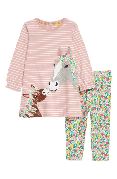 Baby Boden Spring Floral Horses Dress & Leggings Set In Boto Pink (Sli –  Uniq Kids Wear