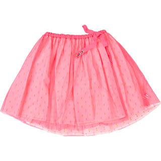 Billieblush Girl's Neon Pink Tulle Skirt in Pink