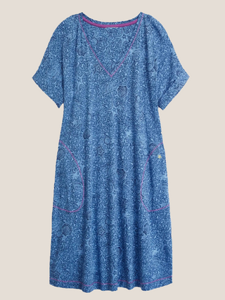 Women's Tahila Jersey Dress in Blue Multi