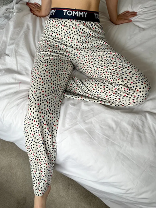 Women's 100% Cotton Pyjama Pants In Mosaic Spots Multi