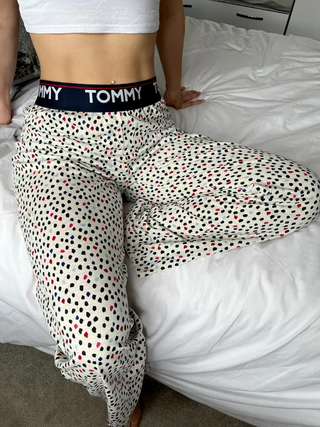 Women's 100% Cotton Pyjama Pants In Mosaic Spots Multi