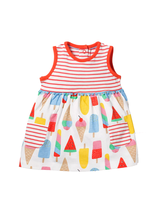 Baby Boden Nostalgic Dress in Multi Ice Cream (Slightly Defect)