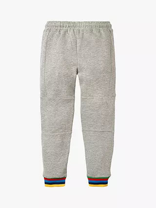 Mini Boden Boy's Full Length Warrior Knee Joggers in Grey Marl