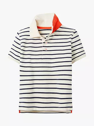 Mini Boden Boy's Pique Polo Shirt in Navy