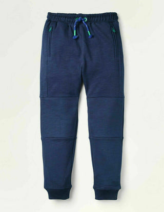 Mini Boden Boy's Full Length Warrior Knee Joggers in Navy Blue