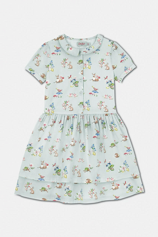 Cath Kidston Girl's Shirt Dress in Soft Green