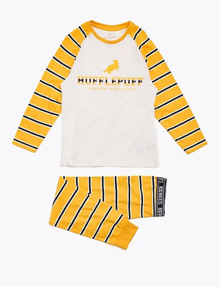 Marks & Spencer Unisex Harry Potter Printed Pyjamas Set- Yellow/Hufflepuf