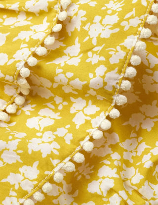 Baby Boden Frilly Floral Romper in Daffodil Yellow