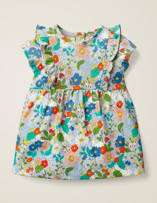 Baby Boden Girl's Printed Jersey Dress in HotchPotch Mix