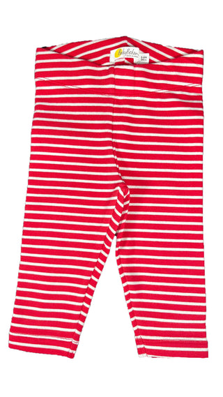 Baby Boden Essential 3 Pack Leggings Set in Yellow Red Stripe, Blue Rainbow Polka Dot