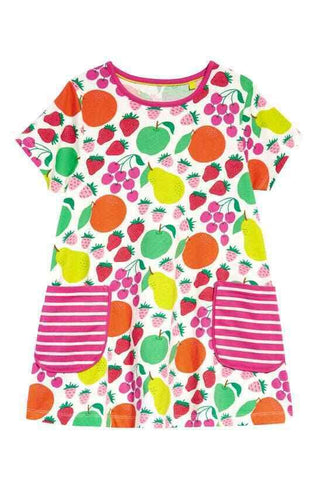 Mini Boden Girl's Printed Tunic in Multi Tutti Fruti