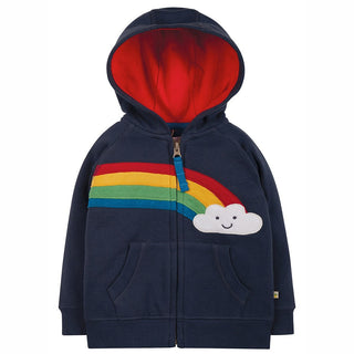 Frugi Indigo Rainbow Hayle Hoody in Navy