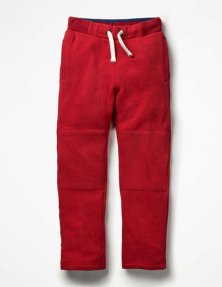 Mini Boden Boy's Warrior Knee Straight Leg Joggers in Red